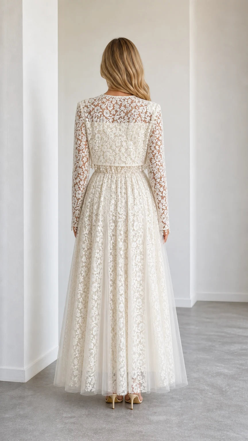 Aurora Lace Bolero Dress Set