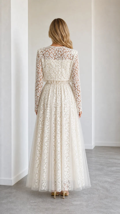 Aurora Lace Bolero Dress Set