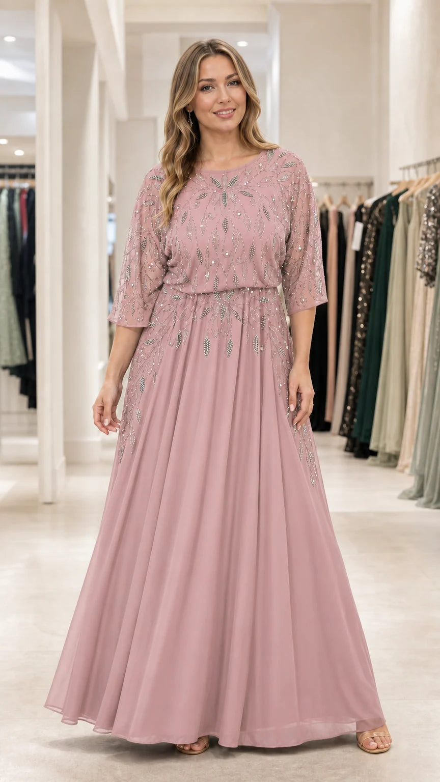 Rose Gold Evening Gown