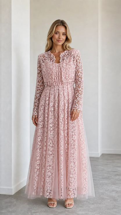 Aurora Lace Bolero Dress Set