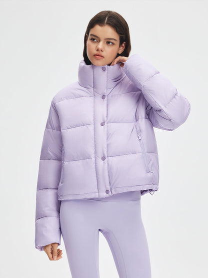 Stand Collar Cropped Puffer