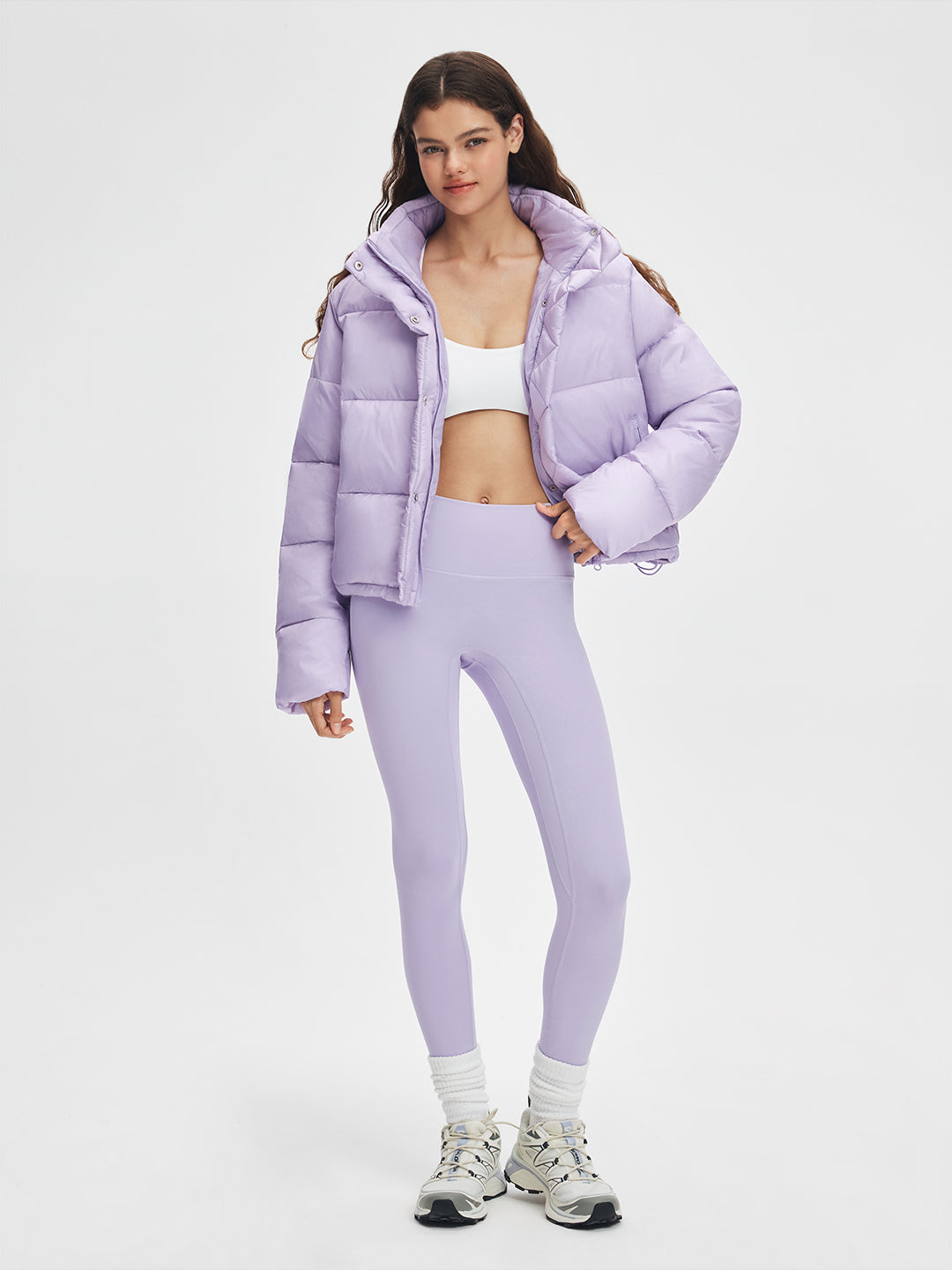 Stand Collar Cropped Puffer
