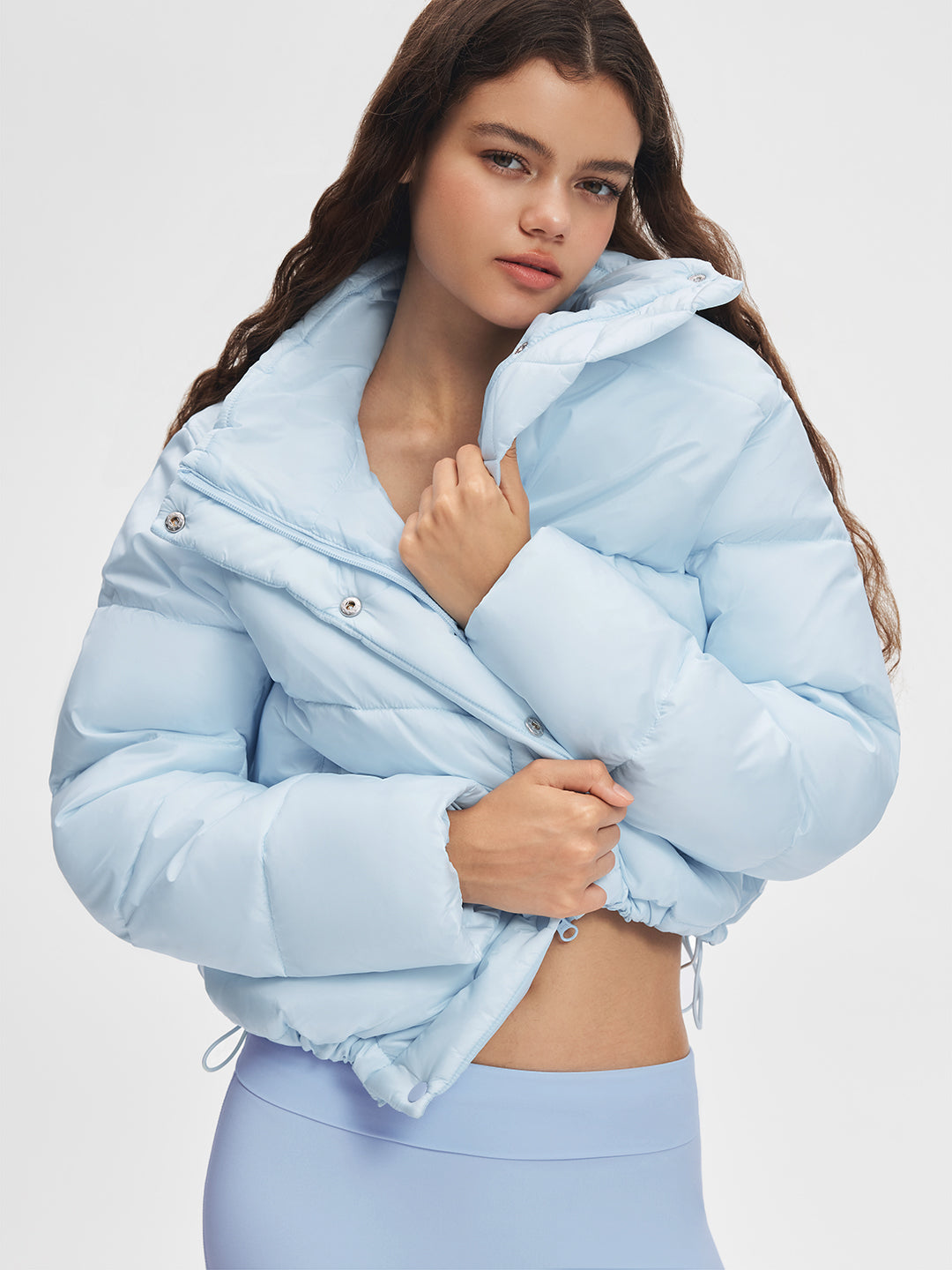 Stand Collar Cropped Puffer
