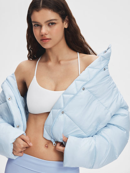 Stand Collar Cropped Puffer