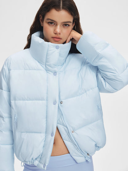 Stand Collar Cropped Puffer