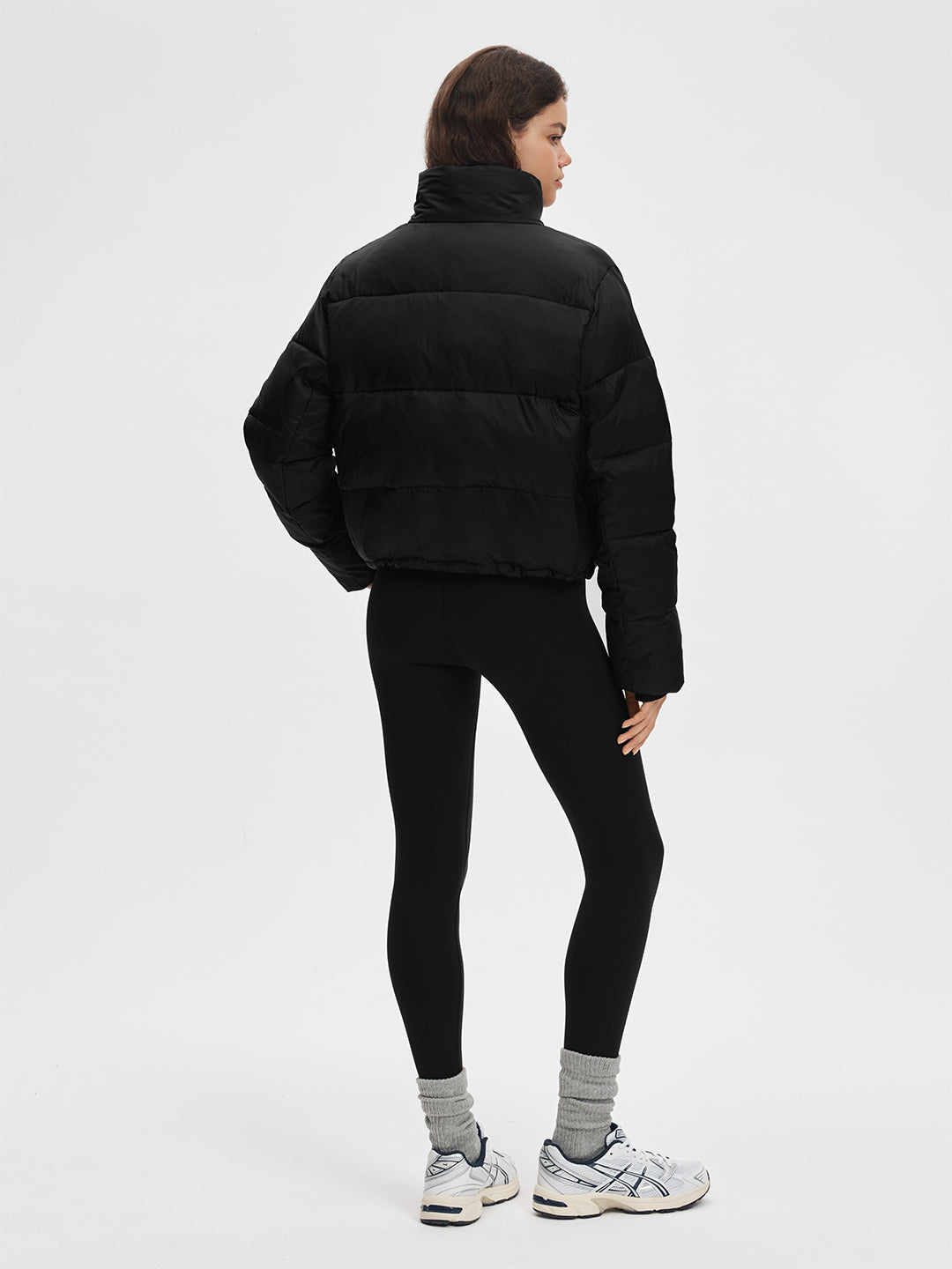 Stand Collar Cropped Puffer