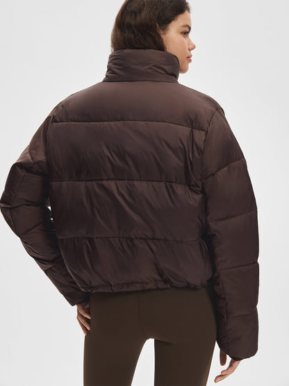 Stand Collar Cropped Puffer
