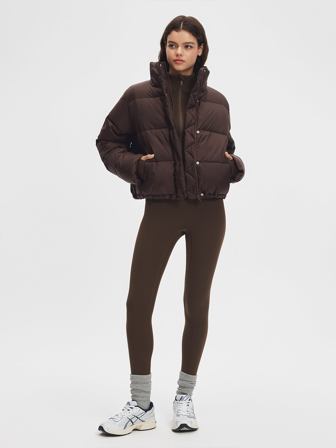 Stand Collar Cropped Puffer