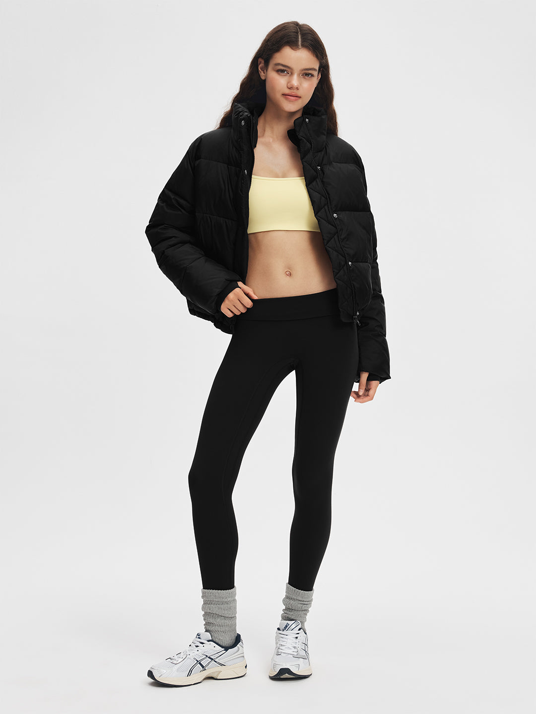 Stand Collar Cropped Puffer