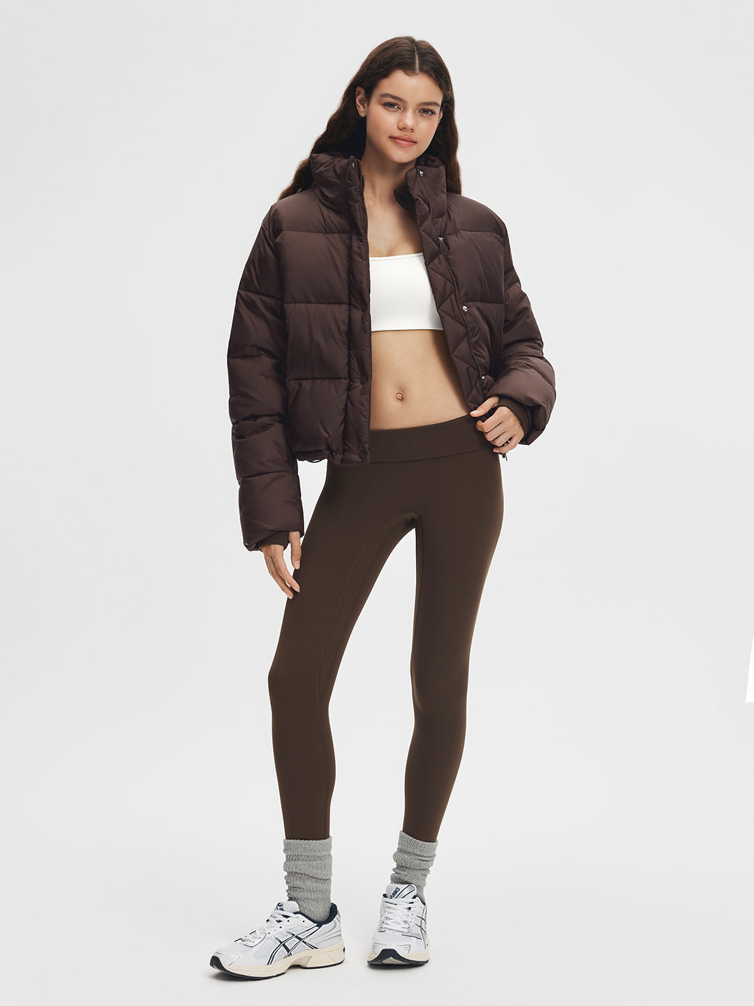 Stand Collar Cropped Puffer