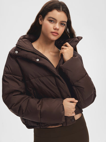 Stand Collar Cropped Puffer