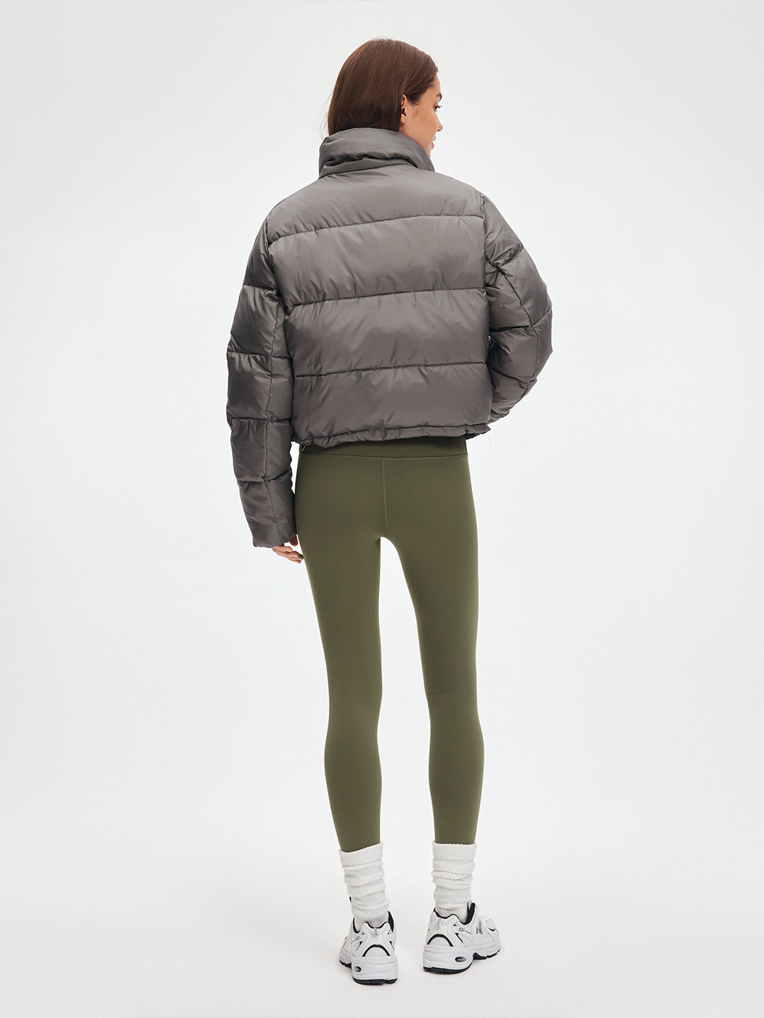 Stand Collar Cropped Puffer