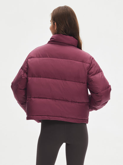 Stand Collar Cropped Puffer