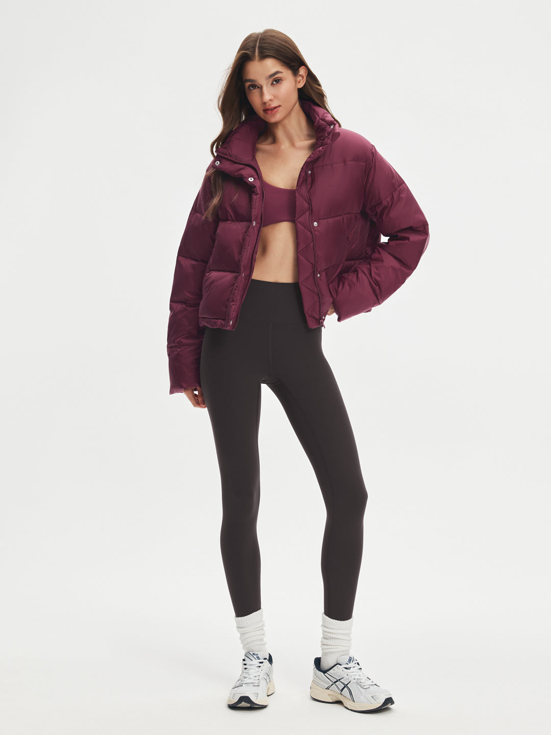 Stand Collar Cropped Puffer