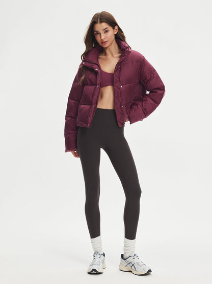 Stand Collar Cropped Puffer