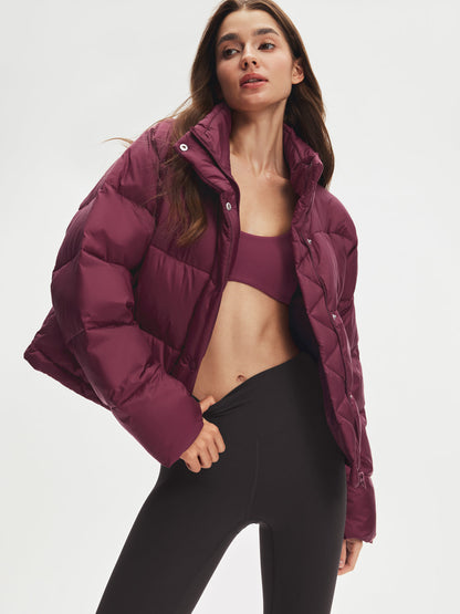 Stand Collar Cropped Puffer