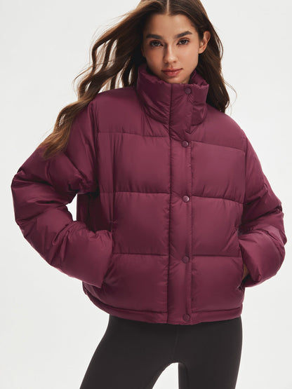 Stand Collar Cropped Puffer