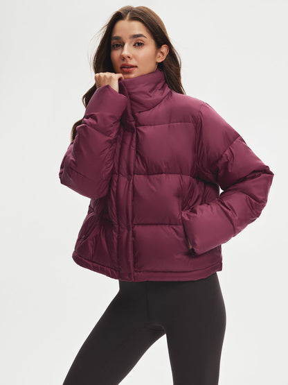 Stand Collar Cropped Puffer