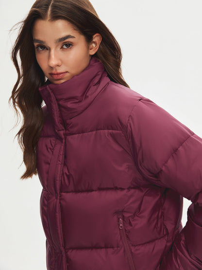 Stand Collar Cropped Puffer