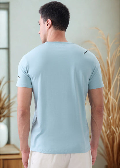Essential Half Sleeve T-Shirt - Coral Blue