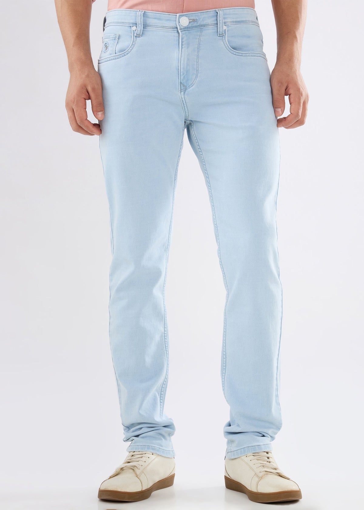 Light Blue Regular-Fit Denim Jeans