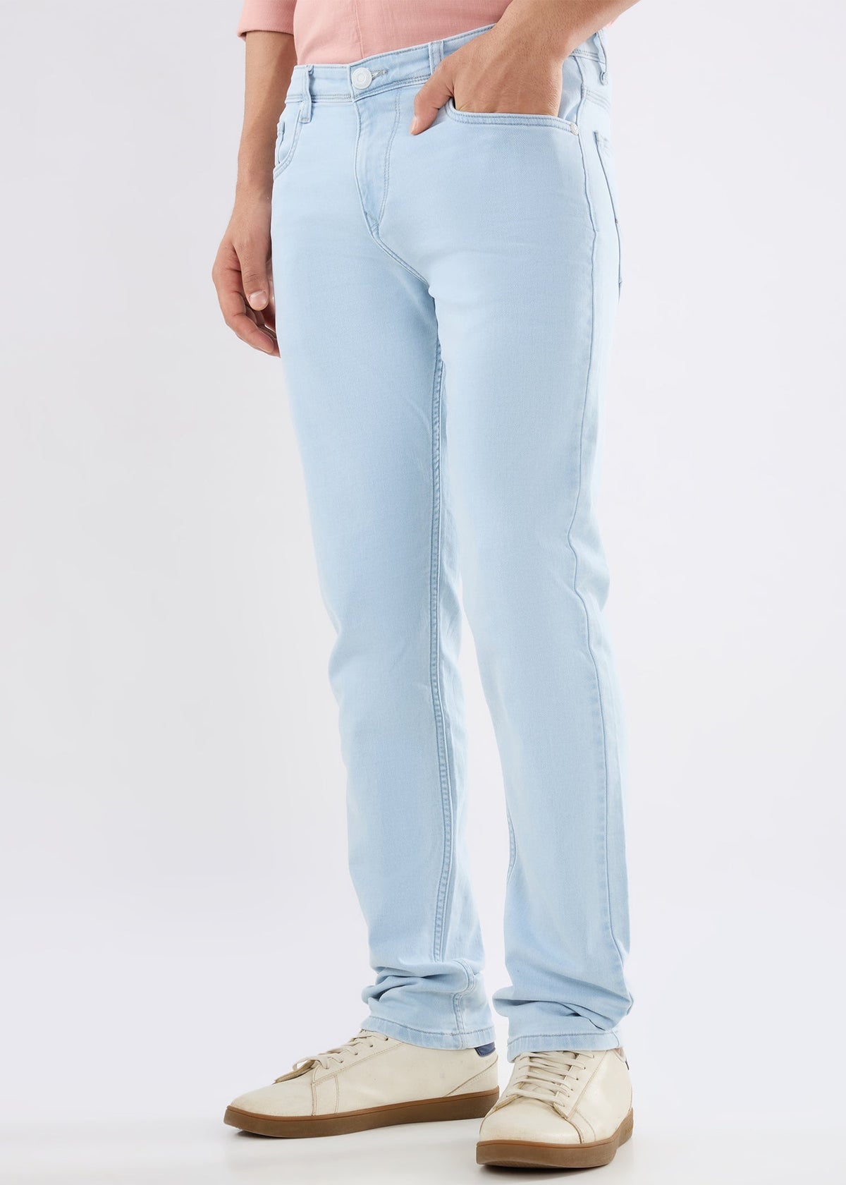 Light Blue Regular-Fit Denim Jeans