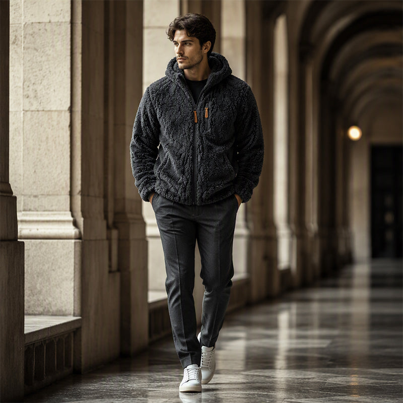 LuxeFleece | Men's Hooded Jacket