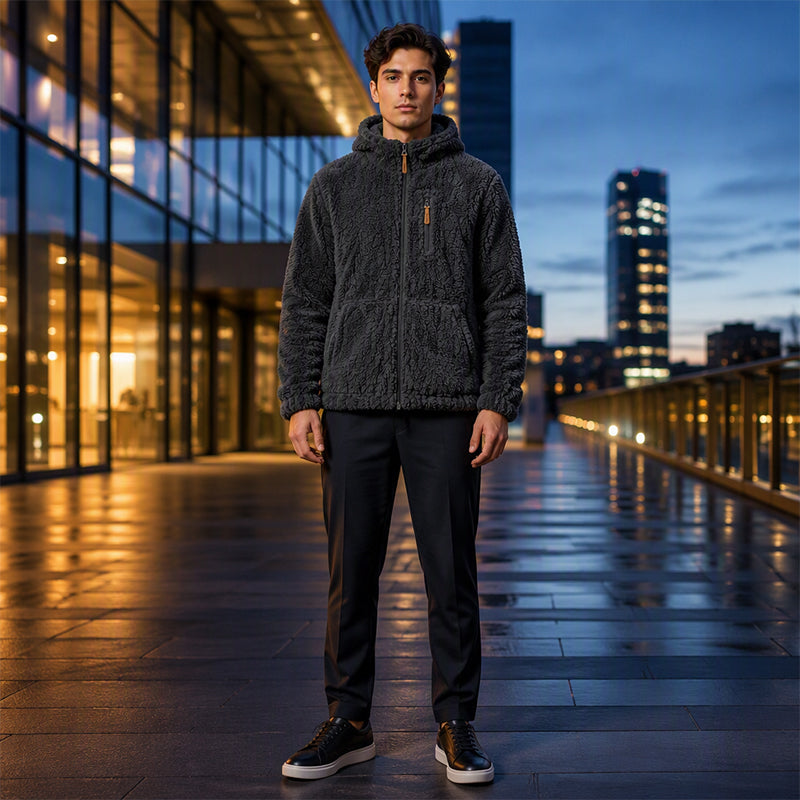 LuxeFleece | Men's Hooded Jacket