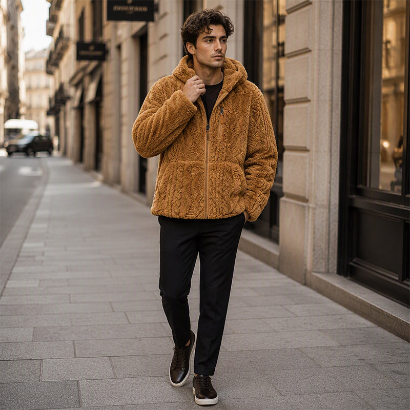 LuxeFleece | Men's Hooded Jacket