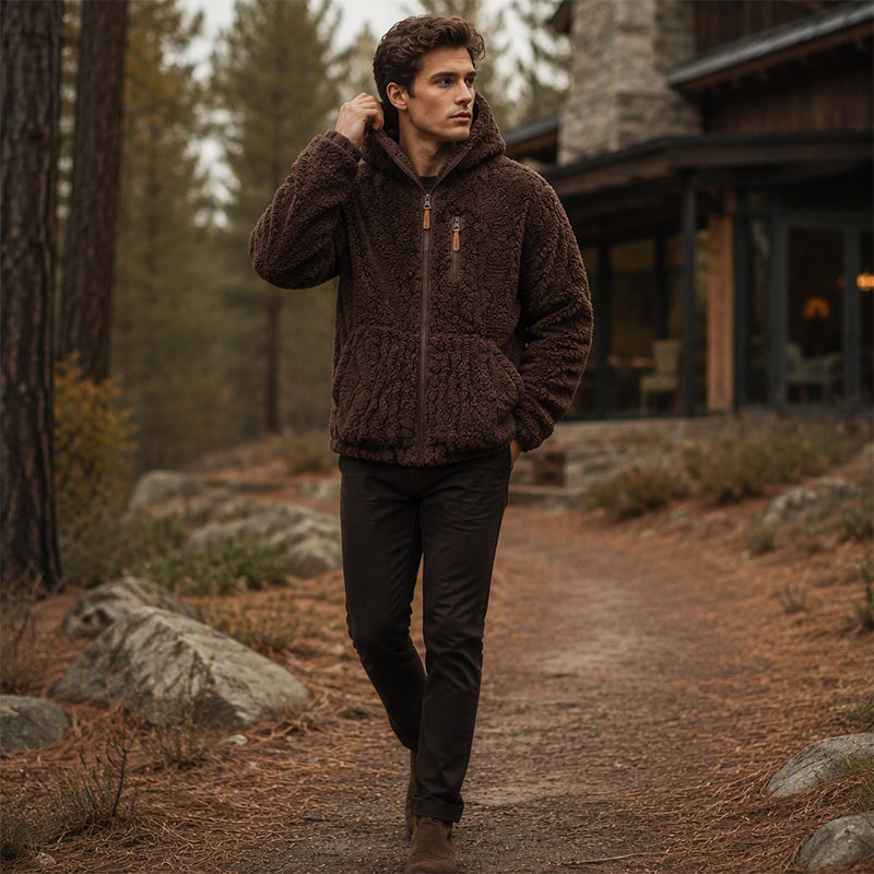 LuxeFleece | Men's Hooded Jacket